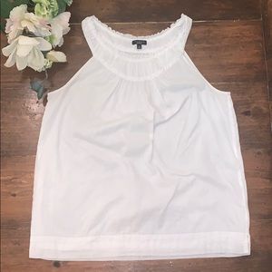 Talbots 100% white cotton halter